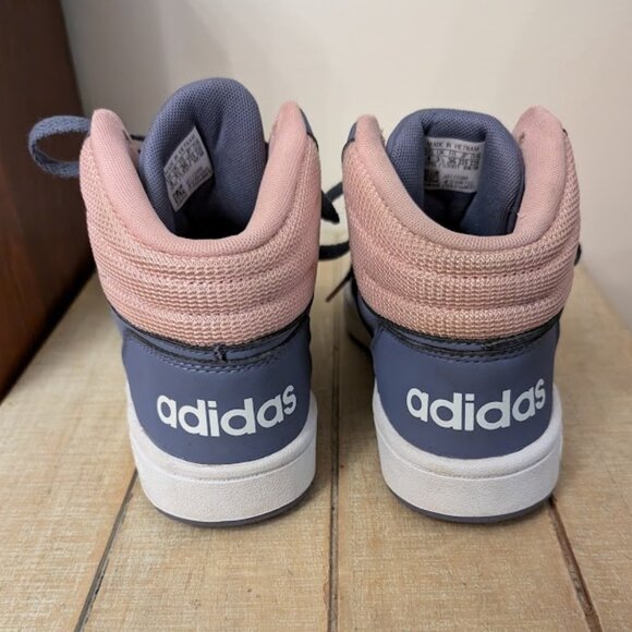 Kids Adidas Hoops 2.0 Mid Shoes - Picture 4 of 8